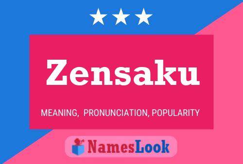 Póster del nombre Zensaku