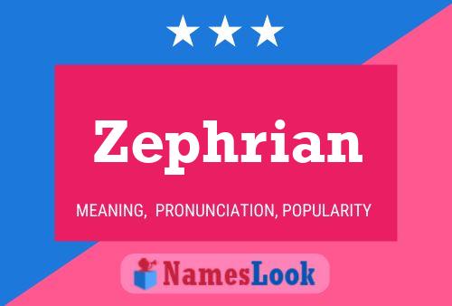 Póster del nombre Zephrian