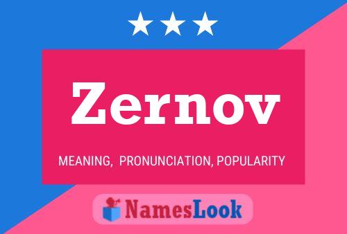 Póster del nombre Zernov