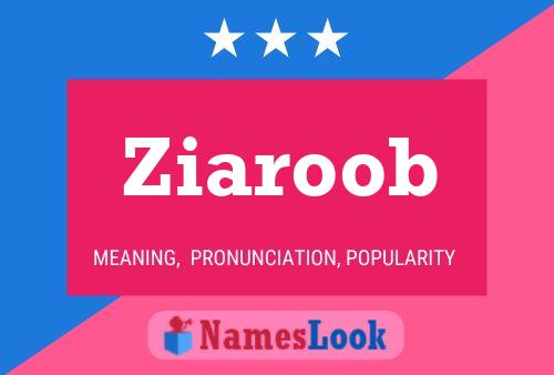 Póster del nombre Ziaroob