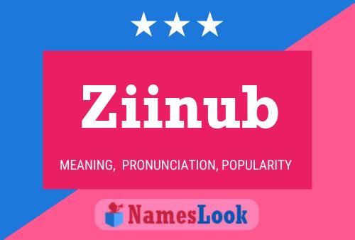 Póster del nombre Ziinub