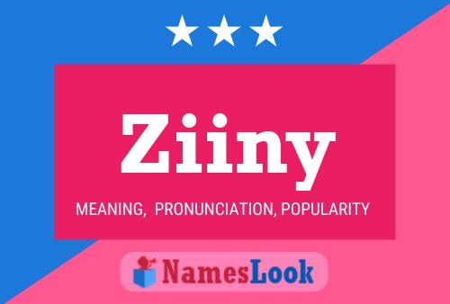 Póster del nombre Ziiny