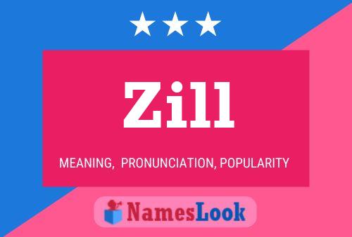 Póster del nombre Zill