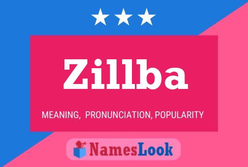 Póster del nombre Zillba