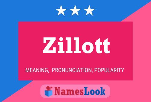 Póster del nombre Zillott