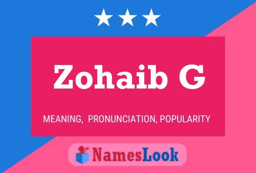 Póster del nombre Zohaib G