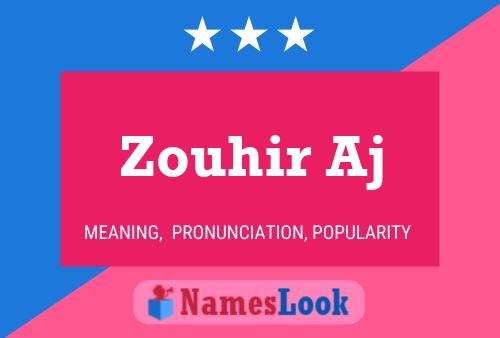 Póster del nombre Zouhir Aj