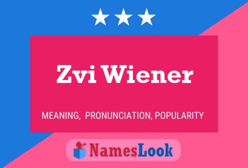 Póster del nombre Zvi Wiener