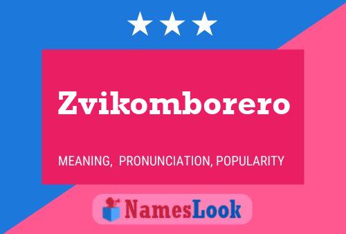 Póster del nombre Zvikomborero